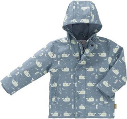 Fresk regenjas walvis blauw - 1 jaar