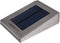 The White Series Draadloos LED Wandlampje met Bewegingsmelder - RVS, Weersbestendig, Solar