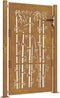 vidaXL - Poort - met - bamboe-ontwerp - 105x155 - cm - cortenstaal