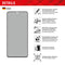 Displex Full Cover Real Glass Privacy Screenprotector - Samsung Galaxy S22/S23 - 10H Hardheid - Zwart