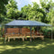 vidaXL - Partytent - professioneel - 90 - g/m² - 4x6 - m - groen