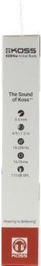 Koss KEB9i - In-Ear Koptelefoon - 40 Hz - 20 kHz - Wit