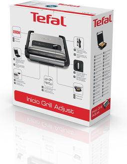 Tefal GC242D Inicio Grill Adjust - Contactgrill - multifunctionele paninigrill - RVS - 2000 W