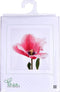 Thea Gouverneur - Borduurpakket met telpatroon - 518A - Voorgesorteerde DMC Garens - Roze Darwin Hybride Tulp - Aida - 34 cm x 36 cm - DIY Kit