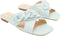 Guess Sameya - Dames Slippers - Gekruiste banden - Lichtblauw
