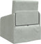 vidaXL - Vloersofa - Bed - 2-in-1 - Lichtgrijs - 65x80x83 - cm - Velours