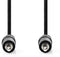 Nedis CAGL22000BK100 - Stereo audiokabel 3,5 mm - 1 meter - Zwart