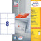 Avery Universele Etiketten - Printlabel - 105,0 x 74,0 mm - Wit