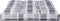 vidaXL - Palletkussen - 70x70x12 - cm - stof - ruitpatroon - grijs