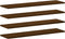 vidaXL - Wandschappen - 4 - st - 80x20x1,5 - cm - bewerkt - hout - bruin - eikenkleur