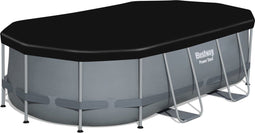 Bestway 58425 - Afdekzeil ovaal 427x250 cm - Waterdoorlatend - Zwart