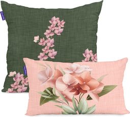 Set van kussenhoesjes HappyFriday Summer floral Multicolour 2 Onderdelen