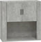 vidaXL - Wandkast - 80x33x80 - cm - bewerkt - hout - betongrijs