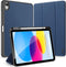 Dux Ducis - Tablet hoes geschikt voor Apple iPad 10 10.9 (2022) - Domo Book Case - Auto Wake/Sleep functie - Blauw