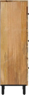 vidaXL - Hoge - kast - 40x33x110 - cm - massief - mangohout