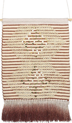 Beliani SABO - Wanddecoratie - Beige - Katoen