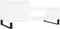 vidaXL - Salontafel - 100x50x45 - cm - bewerkt - hout - hoogglans - wit
