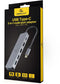Gembird A-CM-COMBO3-03 - USB Hub - 2x HDMI 3x USB 3.2 Gen1 type-C - Grijs
