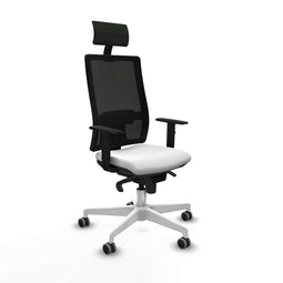 Bureaustoel met hoofdsteun Piqueras y Crespo 1D026G1 Wit