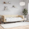 vidaXL - Slaapbank - 90x200 - cm - stof - crèmekleurig