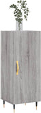 vidaXL - Dressoir - 34,5x34x90 - cm - bewerkt - hout - grijs - sonoma - eikenkleurig
