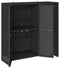 vidaXL - Opbergkast - Zwart - 100x36x102 - cm - Rattan