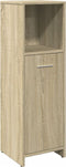 vidaXL - Badkamerkast - 30x30x95 - cm - spaanplaat - sonoma - eikenkleurig