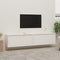vidaXL - Wandkasten - 2 - st - 80x30x35 - cm - massief - grenenhout - wit