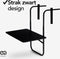Infinity Goods Balkontafel - Inklapbaar - 40 x 60 cm - Verstelbaar - Zwart