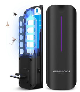 Vulpes Goods® Verjager - Muggenlamp - UV-LED Vliegenvanger - Stil & Geurloos - Premium Black Pro