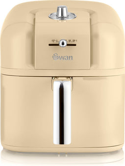 Swan Retro Heteluchtfriteuse - Creme - 6 Liter