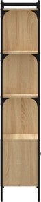 vidaXL - Boekenkast - met - deur - 44,5x30x154,5 - cm - hout - sonoma - eikenkleurig