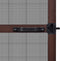 vidaXL - Hordeur - met - scharnieren - 100x215 - cm - bruin