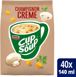 Cup-a-soup unox machinezak champignon creme 140ml