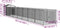 vidaXL - Hondenhok - met - dak - 117x813x123 - cm - gegalvaniseerd - staal - antraciet