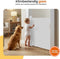 Goliving Oprolbaar Traphekje - Veiligheidshekje - Push & Turn - 10 tot 150 cm Breed - Aluminium frame - Mesh - Wit