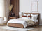 ROCHELLE - Bed opbergruimte - Bruin - 160 x 200 cm - Polyester