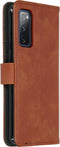 iMoshion Hoesje Geschikt voor Samsung Galaxy S20 FE Hoesje Met Pasjeshouder - iMoshion Luxe Bookcase - Bruin