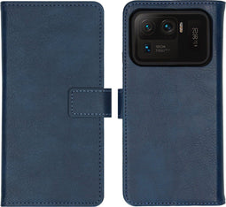 iMoshion Hoesje Geschikt voor Xiaomi Mi 11 Ultra Hoesje Met Pasjeshouder - iMoshion Luxe Bookcase - Donkerblauw