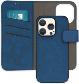 iMoshion Hoesje Geschikt voor iPhone 15 Pro Hoesje Met Pasjeshouder - iMoshion Uitneembare 2-in-1 Luxe Bookcase - Blauw