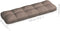 vidaXL - Palletkussen - 120x40x12 - cm - stof - taupe