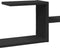 vidaXL - Wandschap - 104x15x49 - cm - bewerkt - hout - zwart
