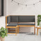 vidaXL - Tuin - Hoekbank - met - Kussens - 140x100x91 - cm - Massief - Acacia