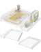 Woltu Baby Verschoningskussen - Met Beschermrand en Opbergrek - 80 x 70 x 16,5 cm - Wit