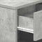 vidaXL - Nachtkastje - met - lade - 39x28x41 - cm - betongrijs