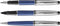 Waterman Expert Deluxe balpen | metaal-blauwe lak met palladium-gecoat detail | medium punt met blauwe inkt | Geschenkverpakking