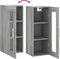 vidaXL - Hangkast - 34,5x34x90 - cm - grijs - sonoma - eikenkleurig