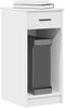 vidaXL - Computertorenstandaard - met - lade - 35x45x77 - cm - wit