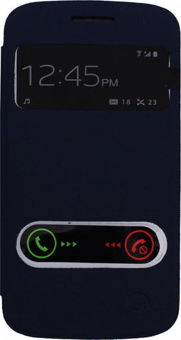 Mobilize S-View Cover - Samsung Galaxy Core I8260 - Volledige bescherming - Zwart