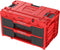 Qbrick System ONE Drawer 2 - Gereedschapskoffer 2.0 - 2 lades 29 L 587 x 380 x 340 mm - Rood
